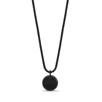 Beveled Edge Round Pendant - Men Pendant - The Steel Shop