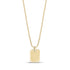 Mini Matte Modern Dog Tag - Men Pendant - The Steel Shop