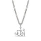 Matte Allah Pendant - Men Pendant - The Steel Shop