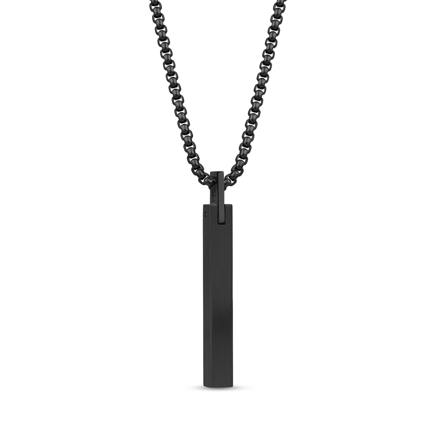 Sleek Matte Bar Pendant - Men Pendant - The Steel Shop