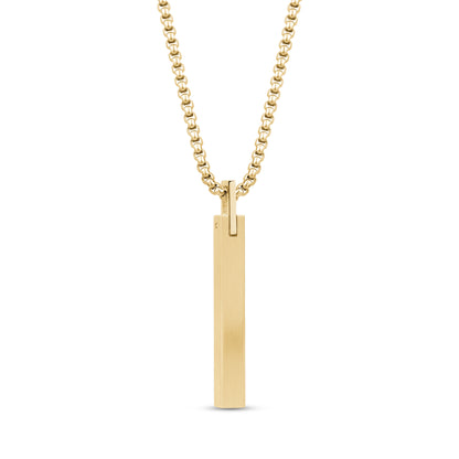Sleek Matte Bar Pendant - Men Pendant - The Steel Shop