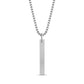 Sleek Matte Bar Pendant - Men Pendant - The Steel Shop