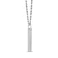 Sleek Matte Bar Pendant - Men Pendant - The Steel Shop