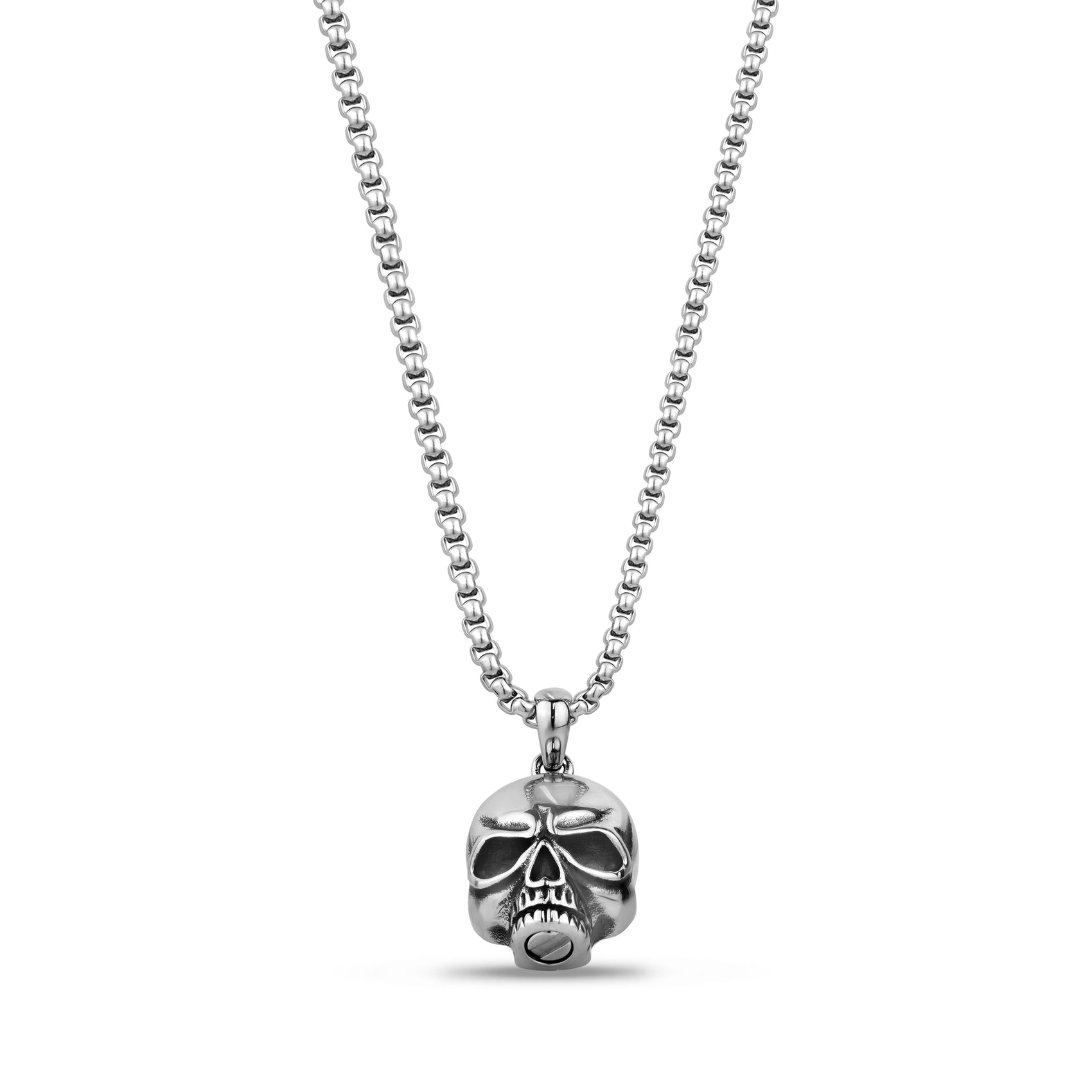 Fearless Soul Skull Urn Pendant - Men Pendant - The Steel Shop