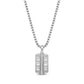 Faceted Lab Diamond Dog Tag