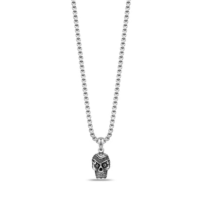Detailed Skull Head Urn Pendant