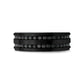 Double Row Black Stone Matte Band