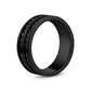 Double Row Black Stone Matte Band