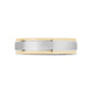 Two Tone Band - Men Ring - The Steel Shop
