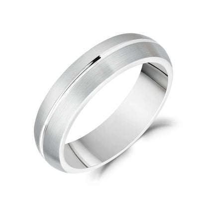 Sleek Horizon Band - Men Ring - The Steel Shop