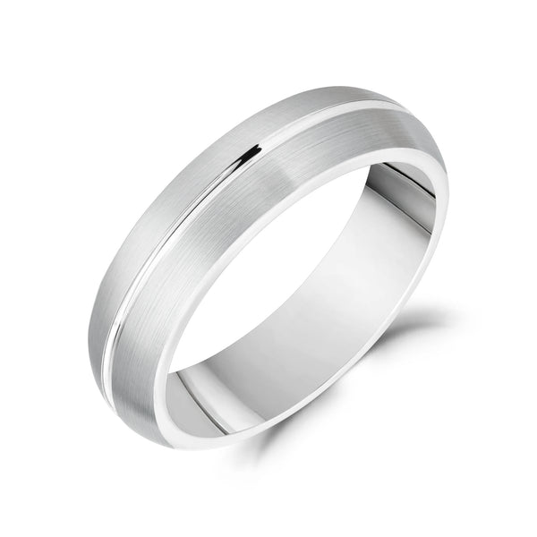 6mm Sleek Horizon Domed Band Mens Stainless Steel Ring – The Steel