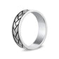 Architectural Geo Band - Men Ring - The Steel Shop