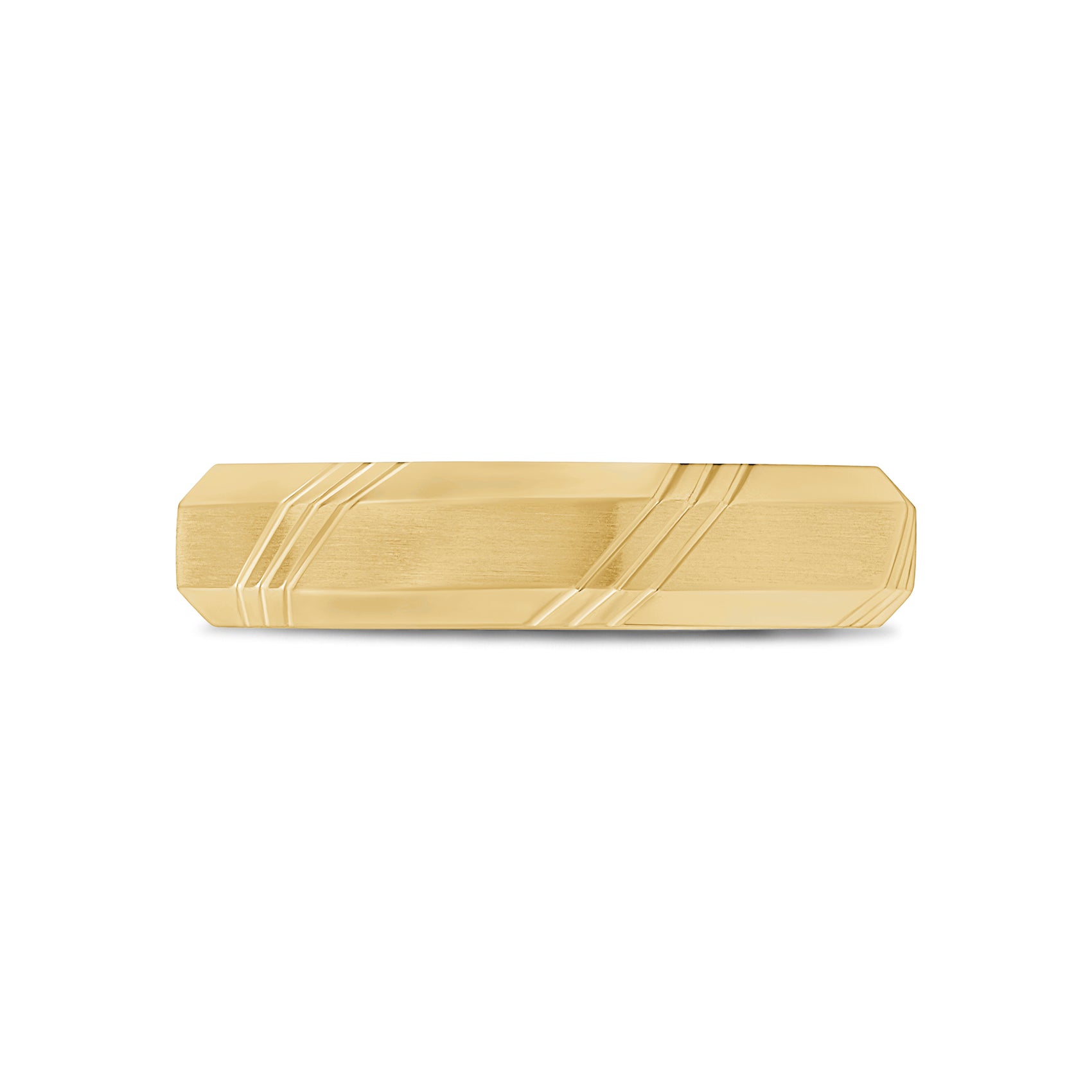 Refined Striped Band - Men Ring - The Steel Shop