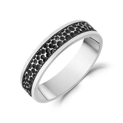 Rugged Hammered Band - Men Ring - The Steel Shop