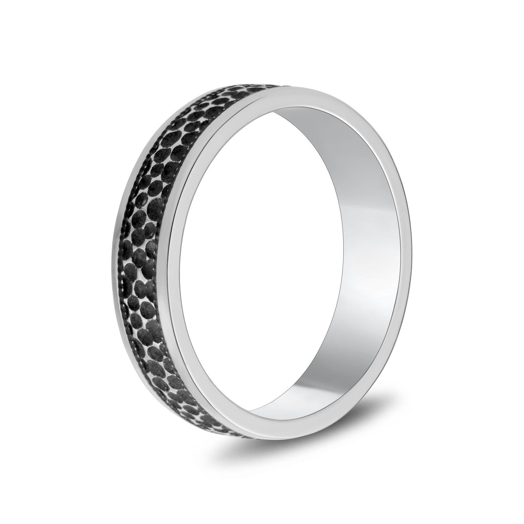 Rugged Hammered Band - Men Ring - The Steel Shop
