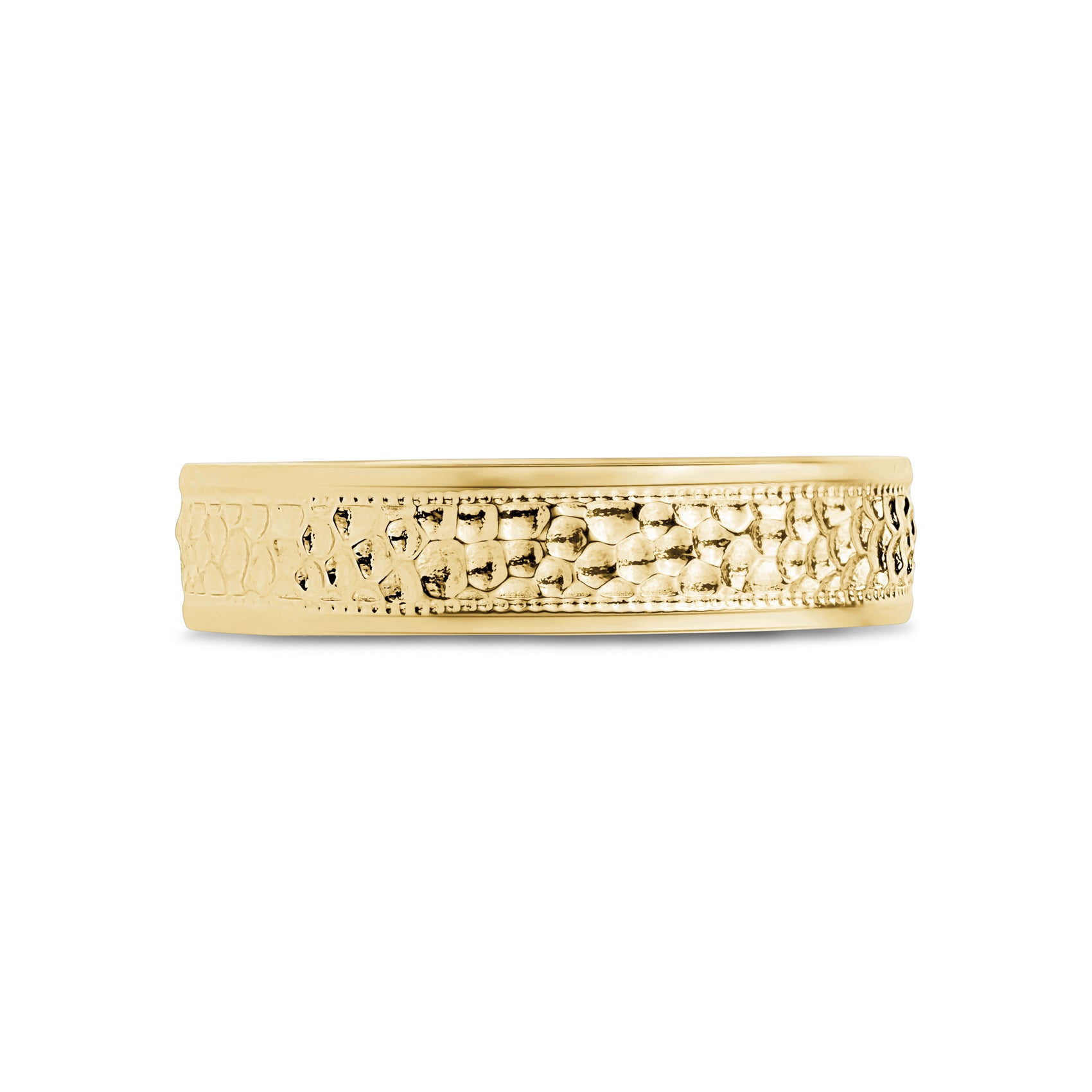 Rugged Hammered Band - Men Ring - The Steel Shop