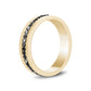 Modern Noir Gemstone Band - Men Ring - The Steel Shop
