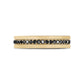Modern Noir Gemstone Band - Men Ring - The Steel Shop