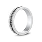 Modern Noir Gemstone Band - Men Ring - The Steel Shop