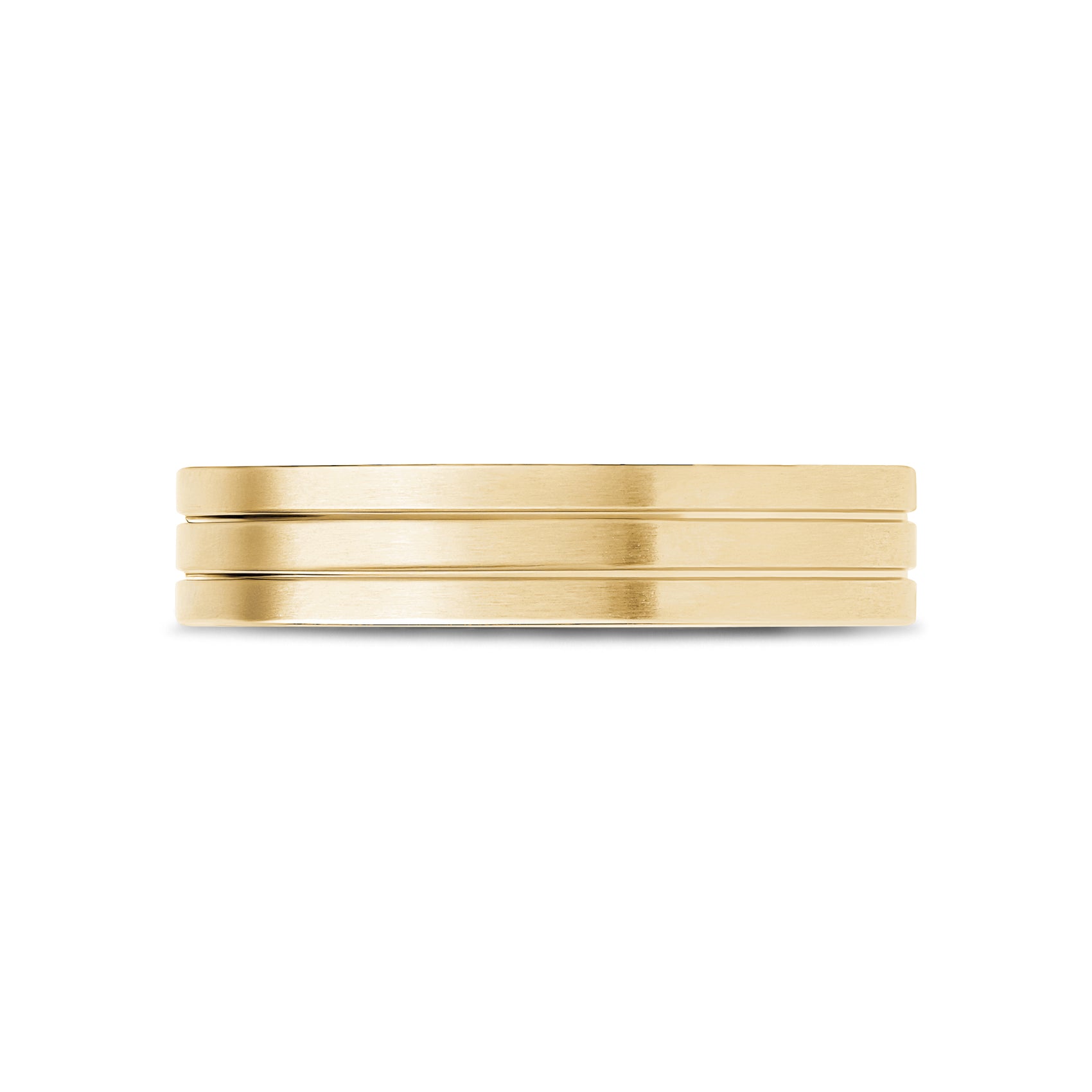 Modern Duo Line Band - Men Ring - The Steel Shop
