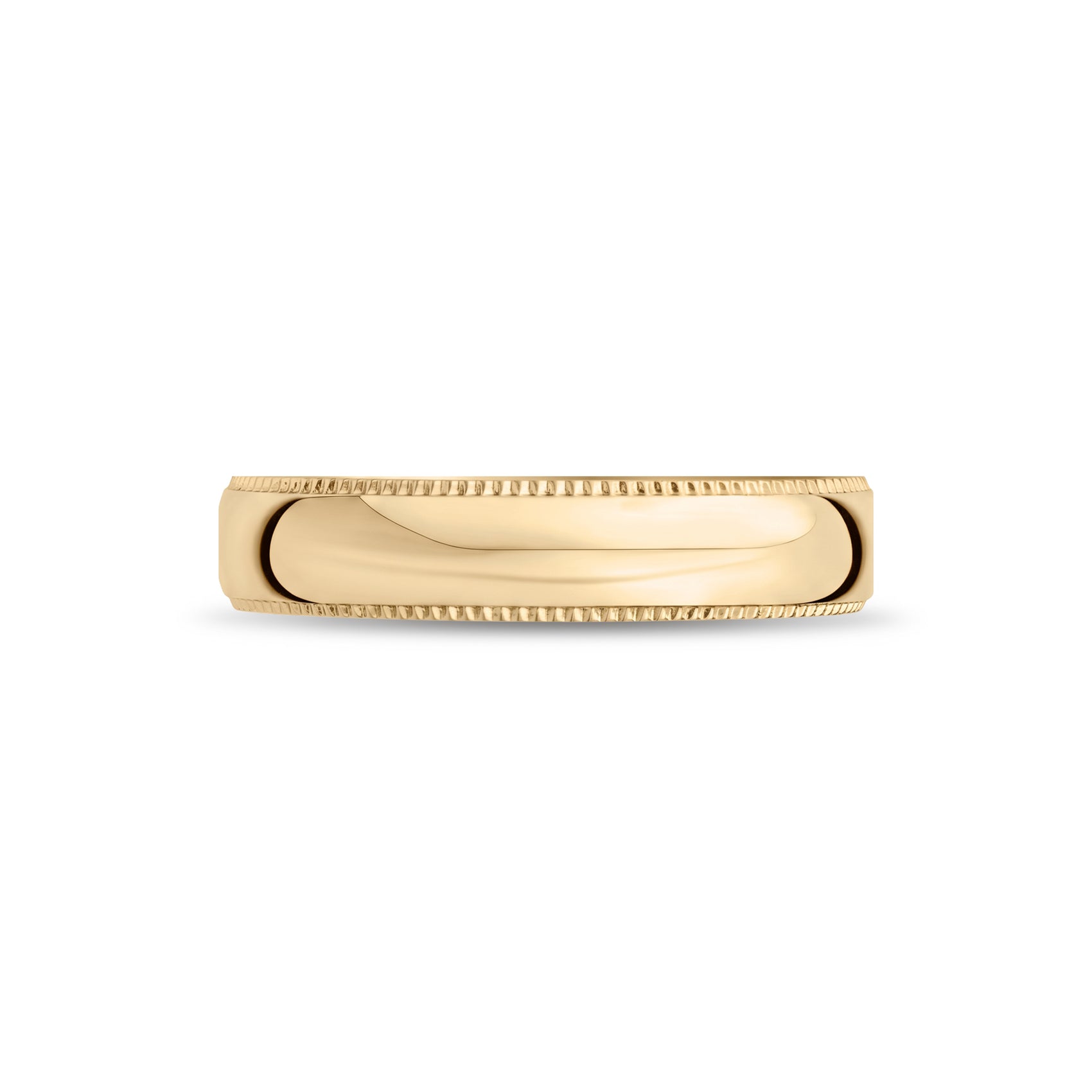 Image of the ring partially engravable inside, showcasing the high-quality stainless steel craftsmanship.  
