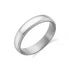 Close-up of a polished 5mm stainless steel domed wedding band with detailed milgrain edges.  