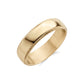 Image of the interior of a stainless steel ring highlighting its comfort fit design and smooth finish  