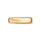 Lifestyle image featuring a hand wearing a stainless steel domed milgrain wedding band in natural light  