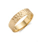 6mm Matte Hammered Wedding Band