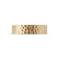 6mm Matte Hammered Wedding Band