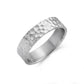 6mm Matte Hammered Wedding Band