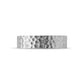 6mm Matte Hammered Wedding Band