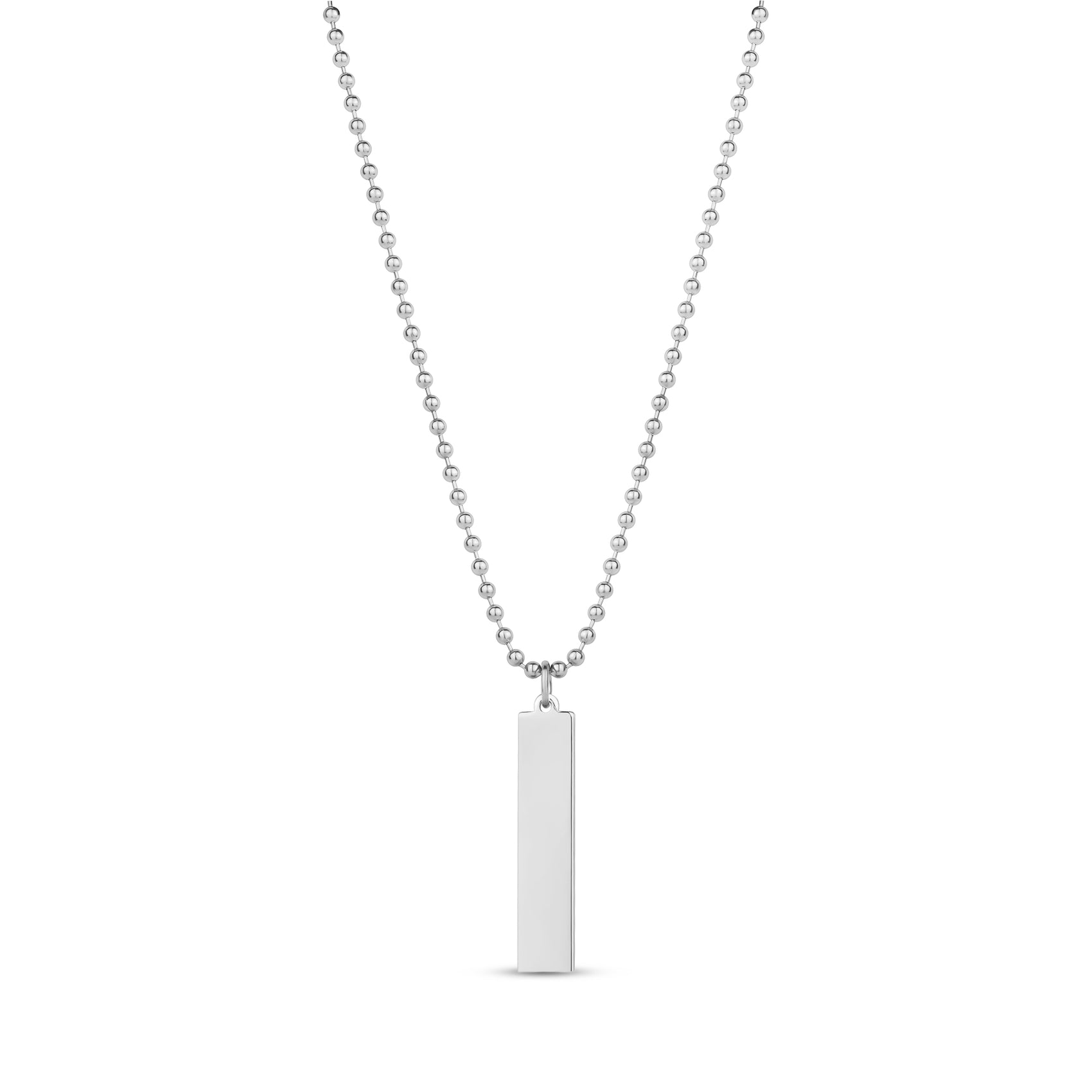 Medical Caduceus Bar Pendant - Unisex Pendant - The Steel Shop