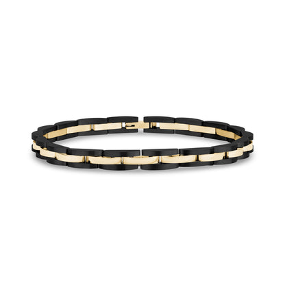 Two Tone Link Bracelet | 5MM - Mens Steel Bracelets - The Steel Shop