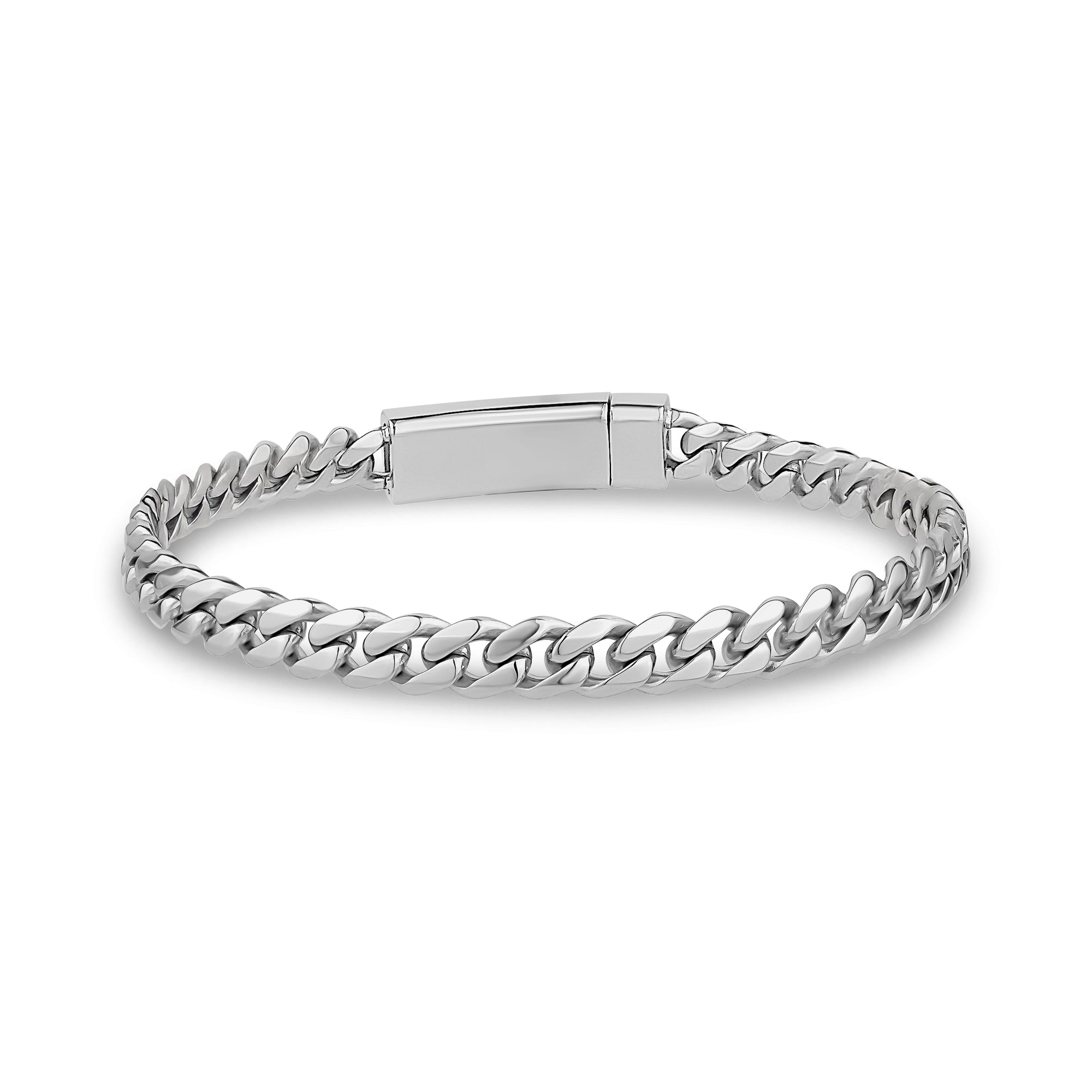 5mm Stainless Steel Miami Cuban Link Engravable Bracelet - The Steel Shop