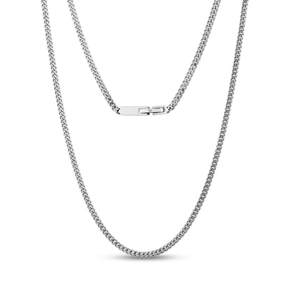 3.5mm Engravable Cuban Link Chain - Unisex Necklaces - The Steel Shop