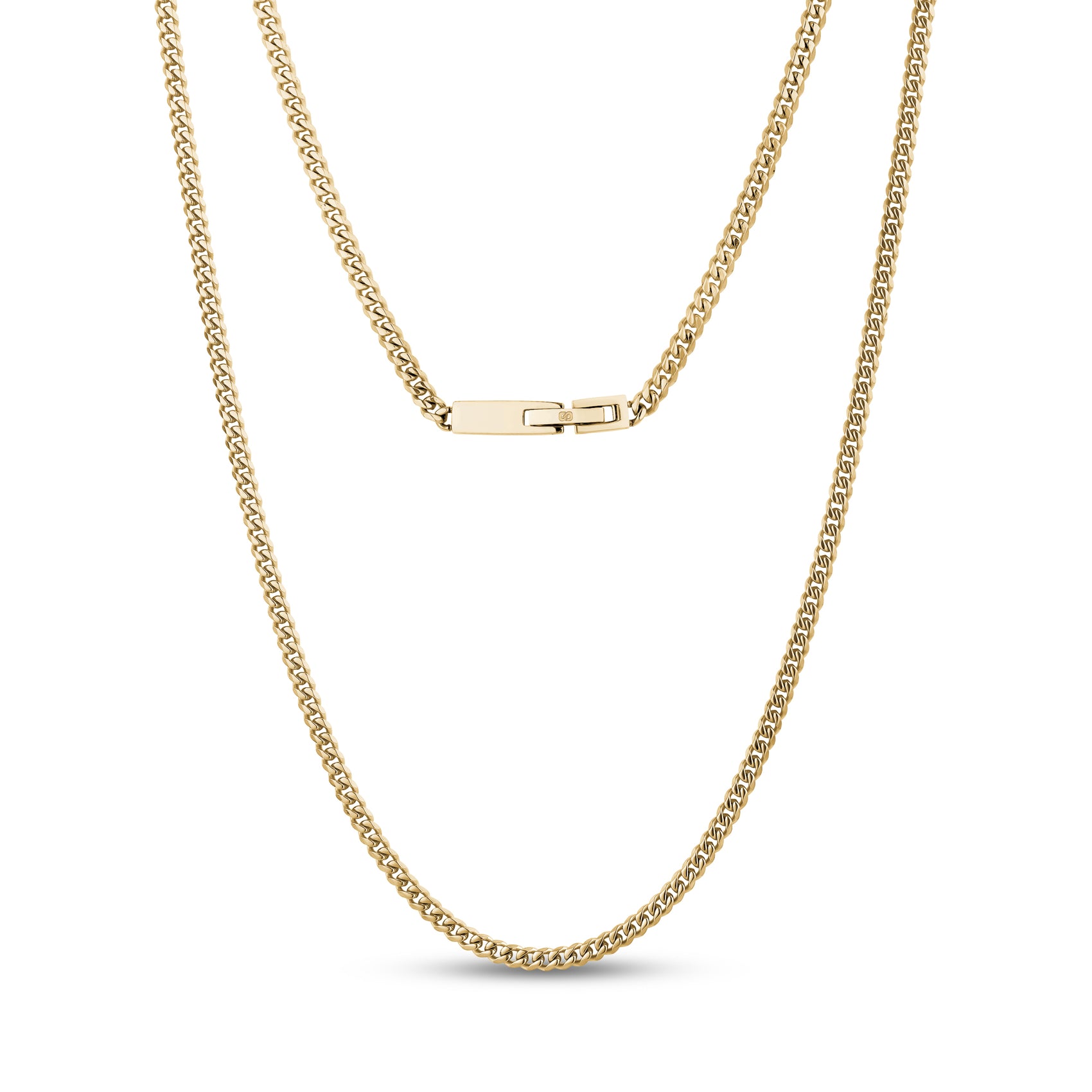 3.5mm Engravable Cuban Link Chain - Unisex Necklaces - The Steel Shop