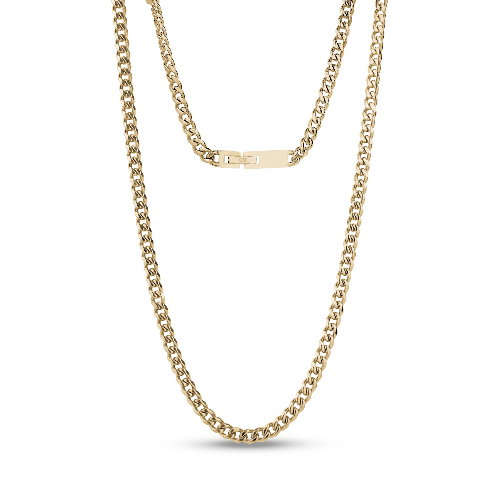 5mm Engravable Cuban Link Chain - Unisex Necklaces - The Steel Shop