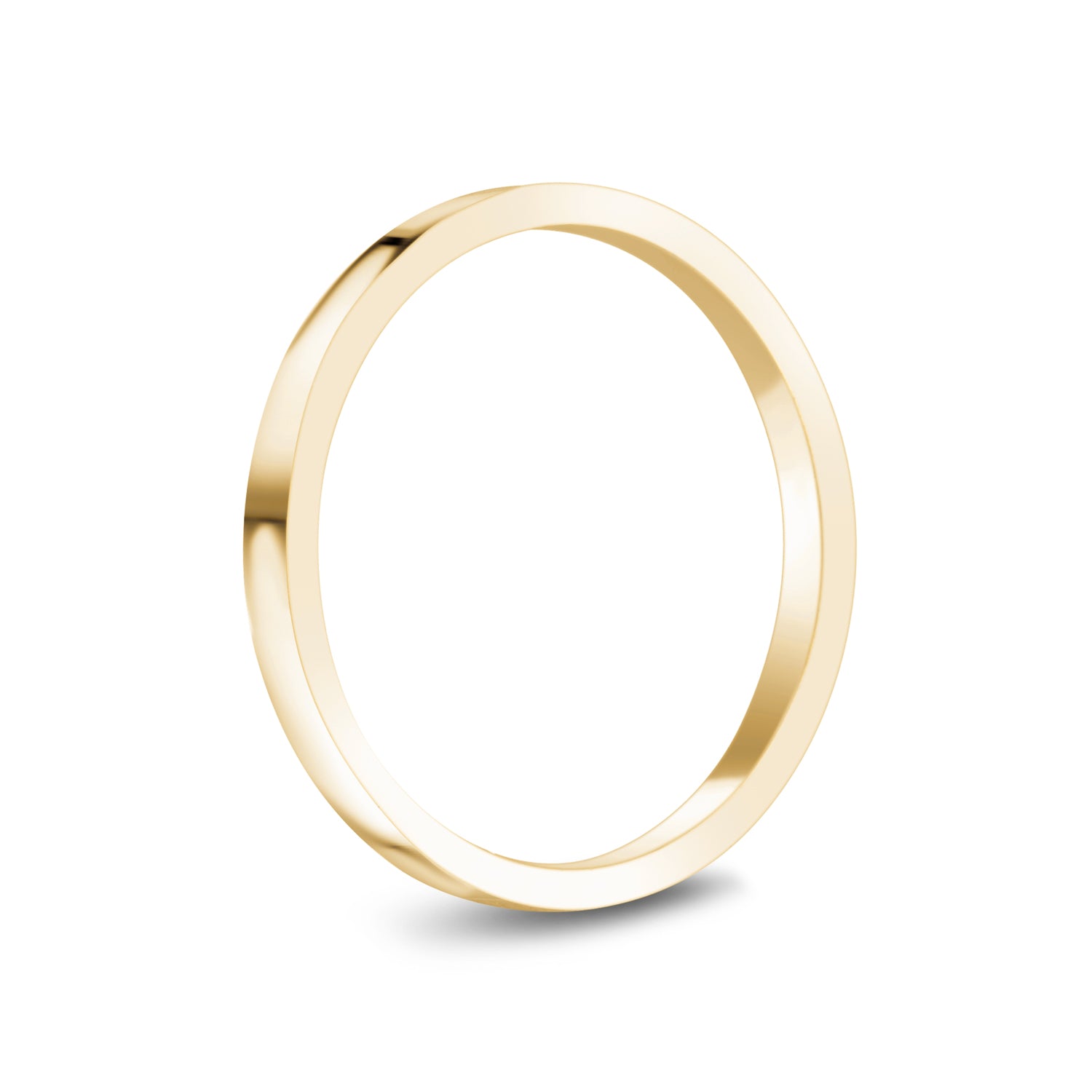 2mm Flat Wedding Band - Women Ring - The Steel Shop
