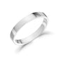 3mm Flat Wedding Band - Unisex Ring - The Steel Shop