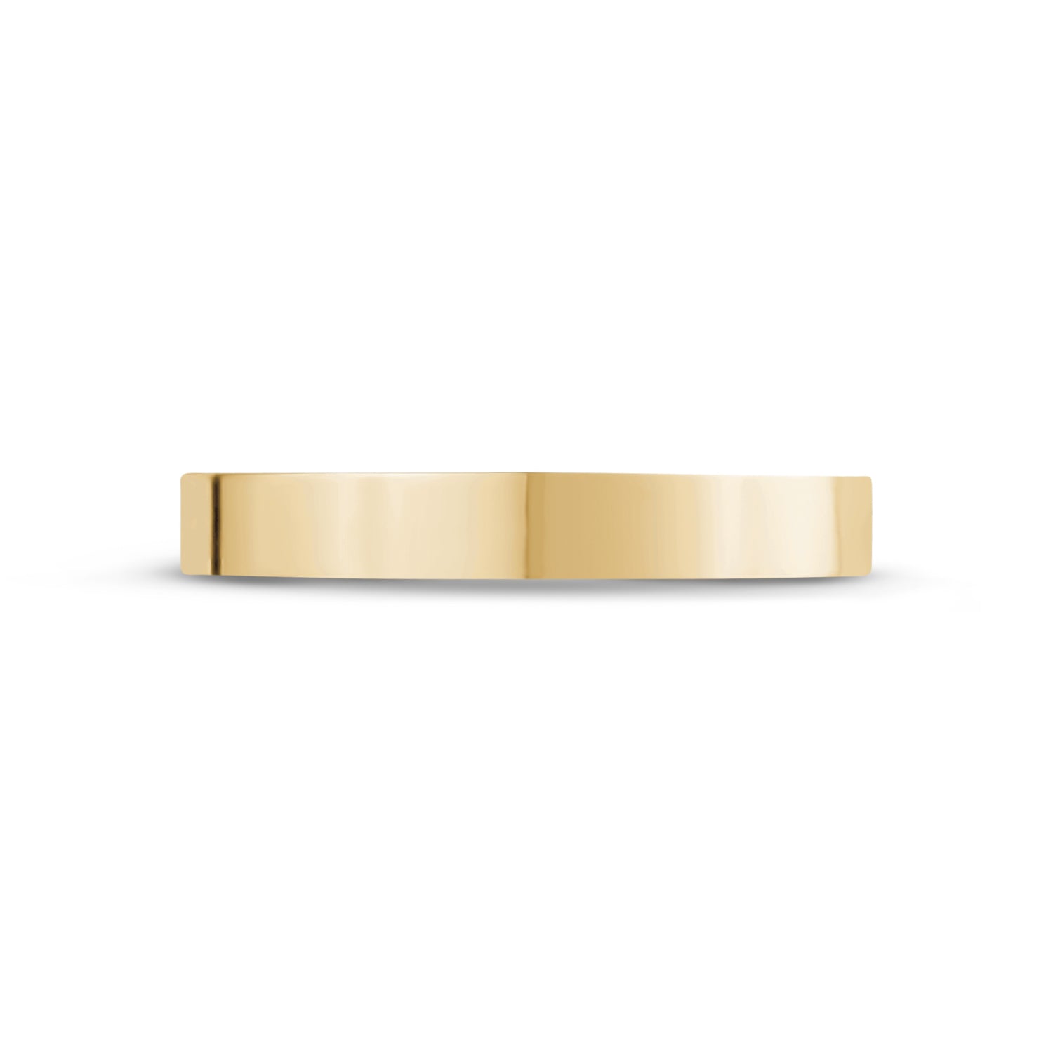3mm Flat Wedding Band - Unisex Ring - The Steel Shop