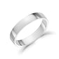 4mm Flat Wedding Band - Unisex Ring - The Steel Shop