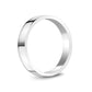 4mm Flat Wedding Band - Unisex Ring - The Steel Shop