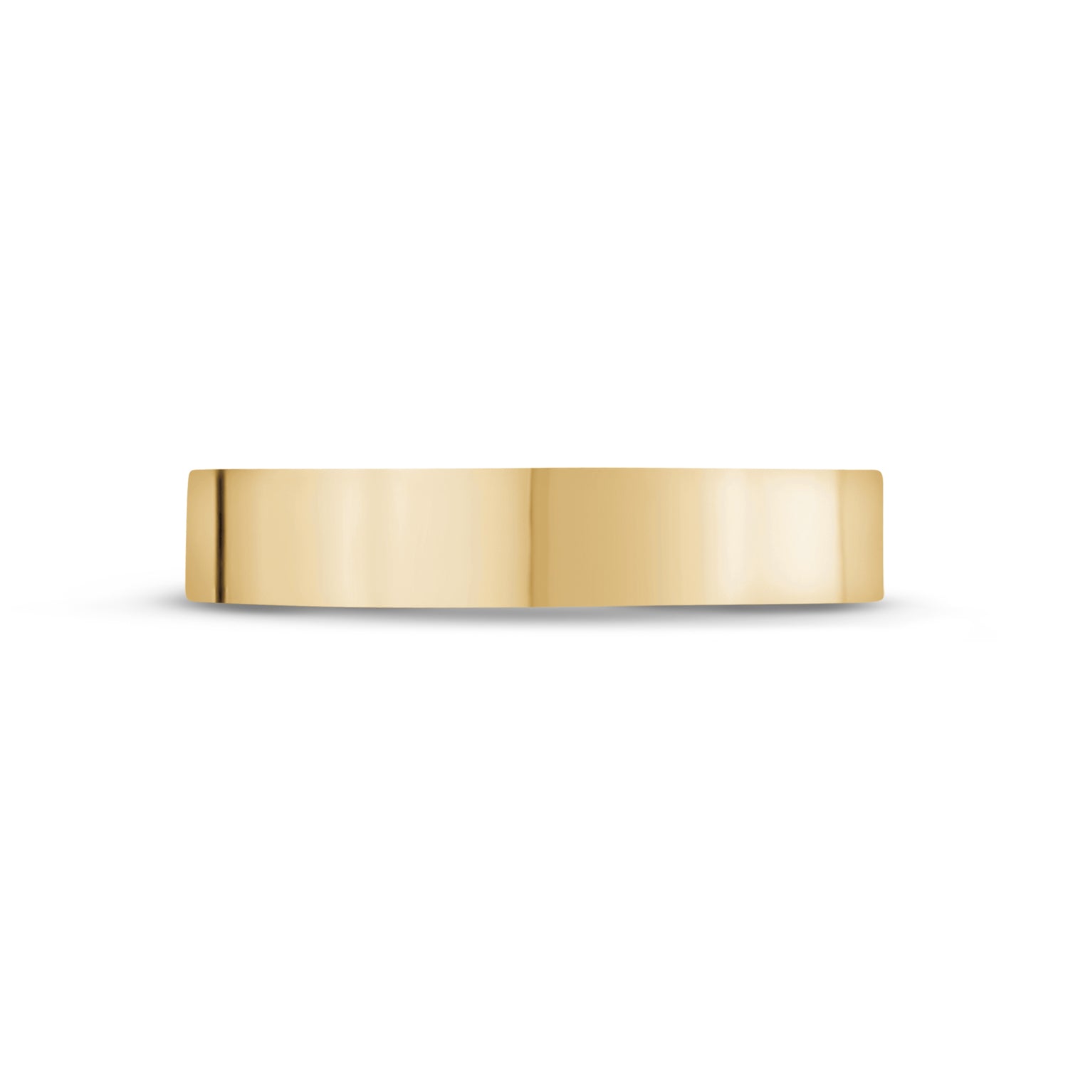 4mm Flat Wedding Band - Unisex Ring - The Steel Shop
