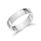 5mm Flat Wedding Band - Unisex Ring - The Steel Shop