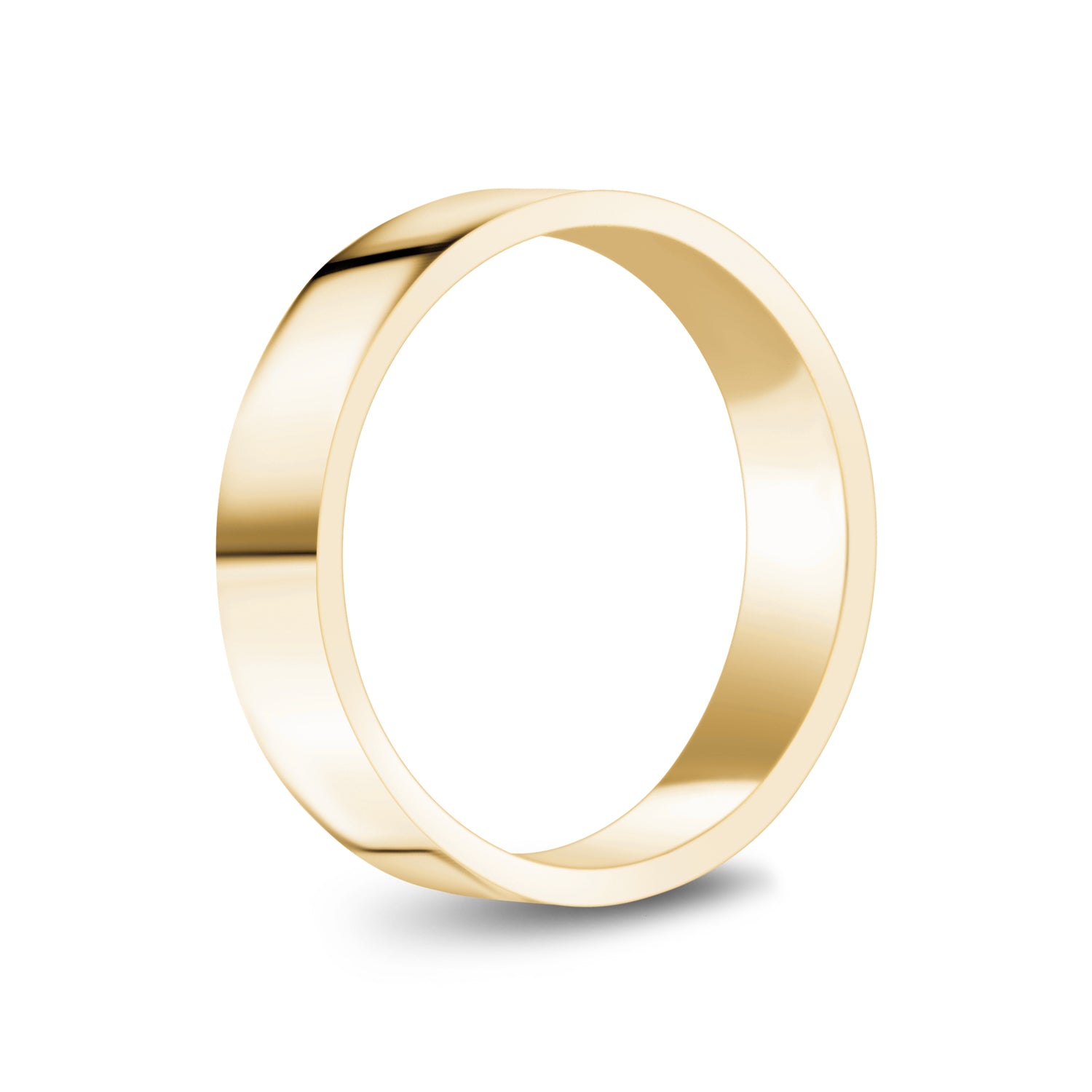 5mm Flat Wedding Band - Unisex Ring - The Steel Shop
