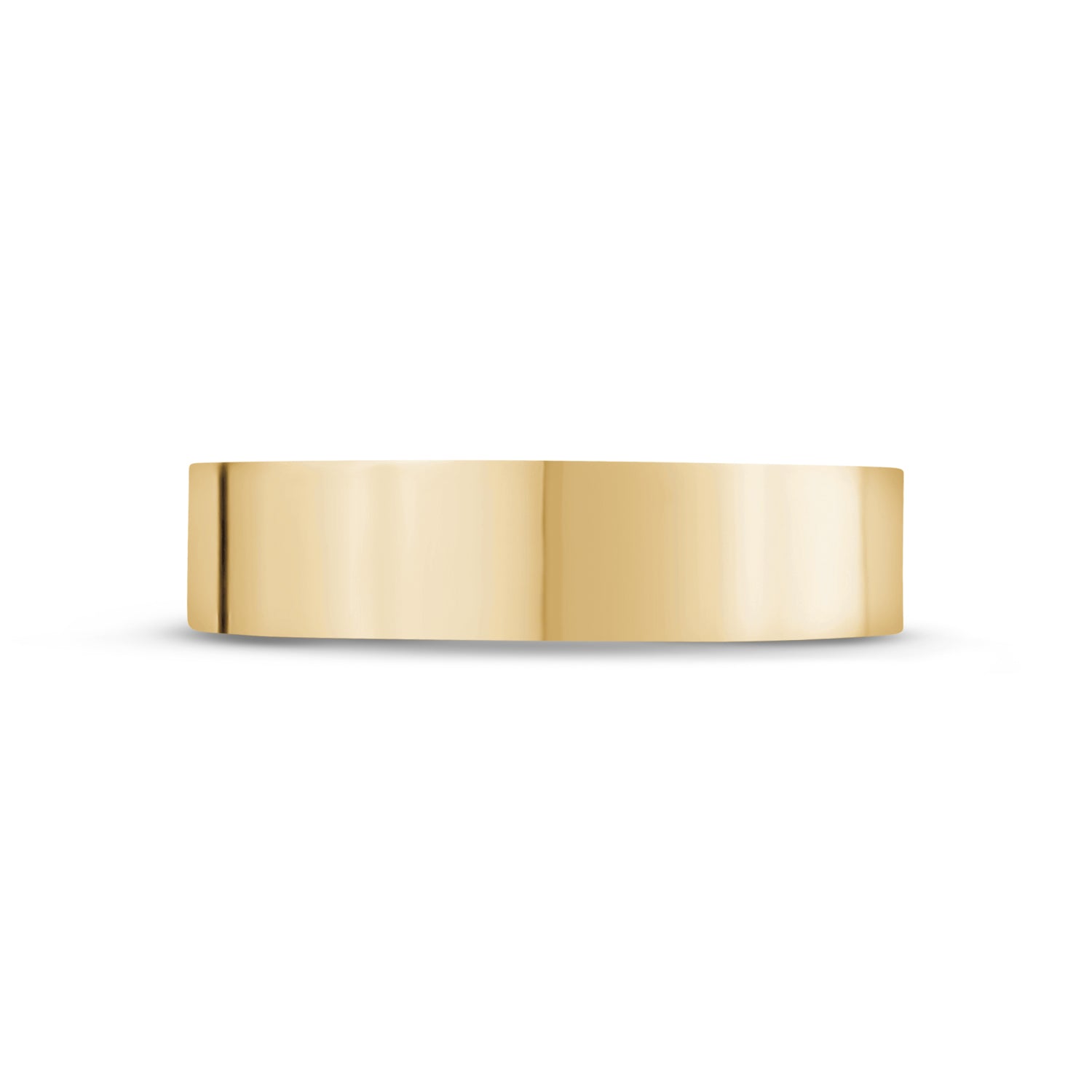 5mm Flat Wedding Band - Unisex Ring - The Steel Shop