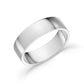 6mm Flat Wedding Band - Unisex Ring - The Steel Shop