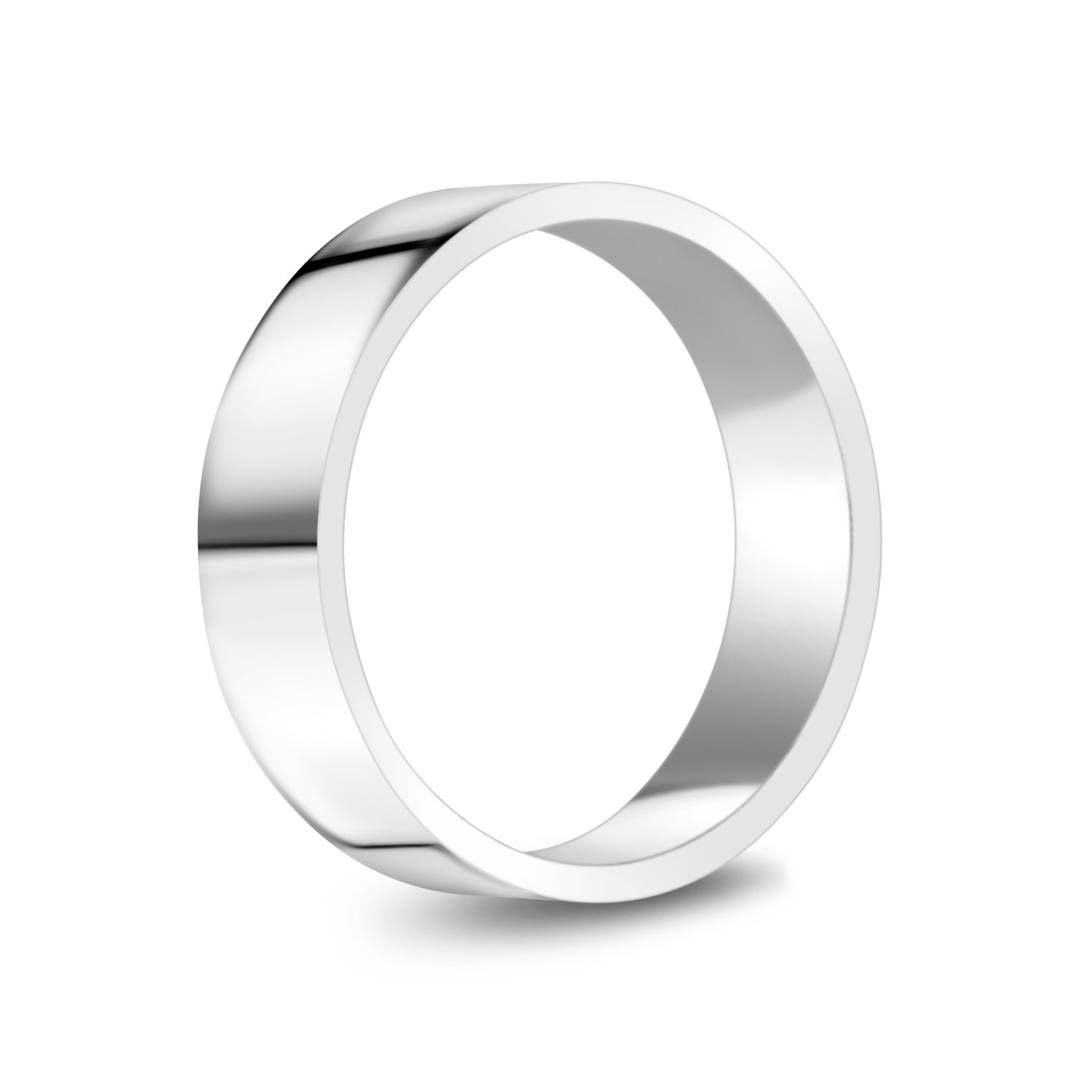 6mm Flat Wedding Band - Unisex Ring - The Steel Shop