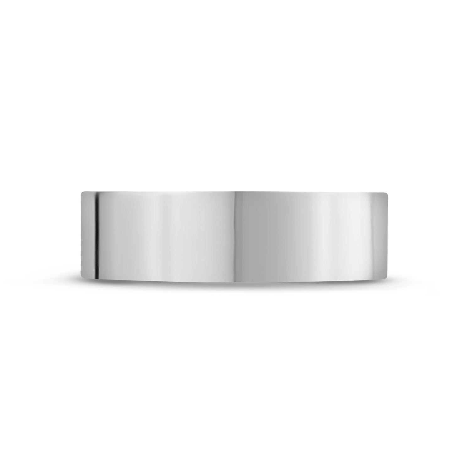 6mm Flat Wedding Band - Unisex Ring - The Steel Shop